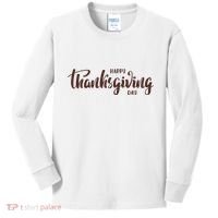 Happy Thanksgiving Day Holiday Kids Long Sleeve Shirt thumb 0