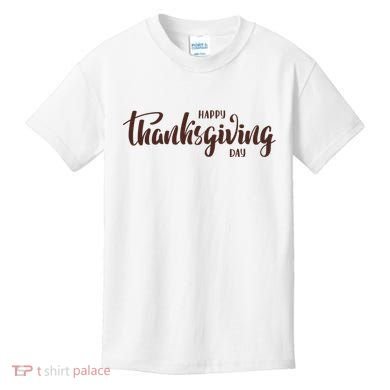 Happy Thanksgiving Day Holiday Kids T-Shirt