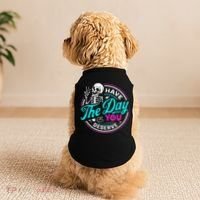 Have The Day You Deserve Skelton Doggie Tank thumb 2