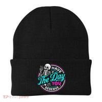 Have The Day You Deserve Skelton Beanie thumb 0