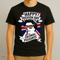 Happy Treason Day Funny Queen Elizabeth 4th Of July T-Shirt thumb 3