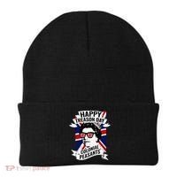 Happy Treason Day Funny Queen Elizabeth 4th Of July Beanie thumb 0