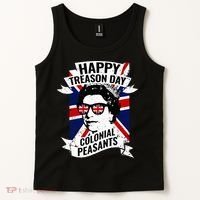 Happy Treason Day Funny Queen Elizabeth 4th Of July Tank Top thumb 2