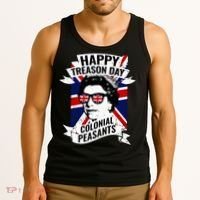 Happy Treason Day Funny Queen Elizabeth 4th Of July Tank Top thumb 3