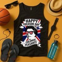 Happy Treason Day Funny Queen Elizabeth 4th Of July Tank Top thumb 4