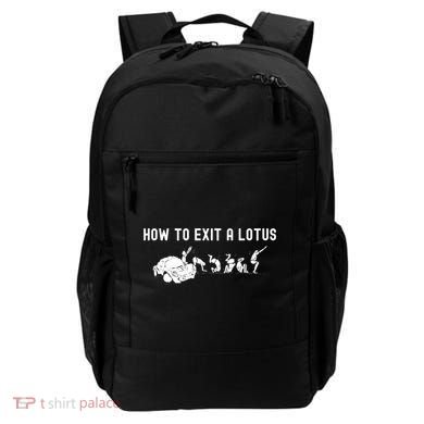 How To Exit A Lotus Racing Car Funny Joke Autocross Drag Gift Backpack