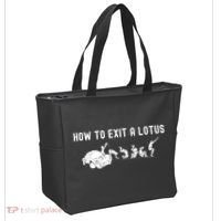 How To Exit A Lotus Racing Car Funny Joke Autocross Drag Gift Tote Bag thumb 2