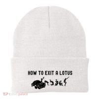 How To Exit A Lotus Racing Car Funny Joke Autocross Drag Gift Beanie thumb 0