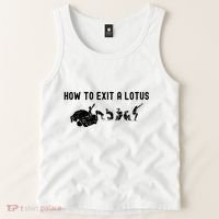 How To Exit A Lotus Racing Car Funny Joke Autocross Drag Gift Tank Top thumb 2