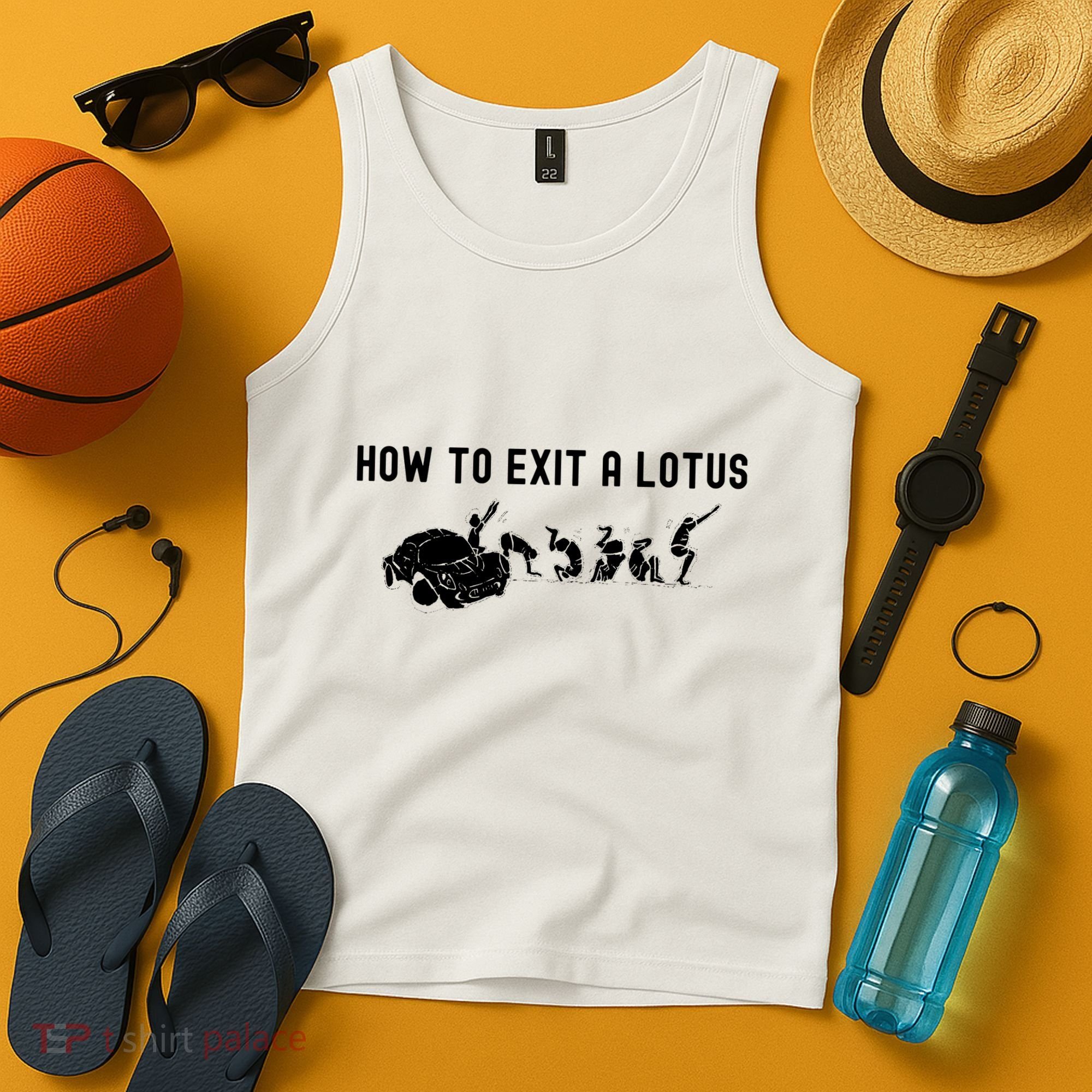 How To Exit A Lotus Racing Car Funny Joke Autocross Drag Gift Tank Top