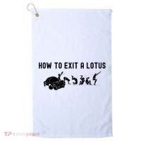 How To Exit A Lotus Racing Car Funny Joke Autocross Drag Gift Golf Towel thumb 0