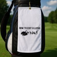 How To Exit A Lotus Racing Car Funny Joke Autocross Drag Gift Golf Towel thumb 2