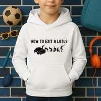 How To Exit A Lotus Racing Car Funny Joke Autocross Drag Gift Kids Hoodie thumb 2