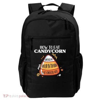 How To Eat Candy Corn Gift Halloween Gift National Candy Corn Day Meaningful Gif Backpack