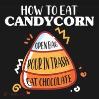 How To Eat Candy Corn Gift Halloween Gift National Candy Corn Day Meaningful Gif Bucket Hat thumb 4