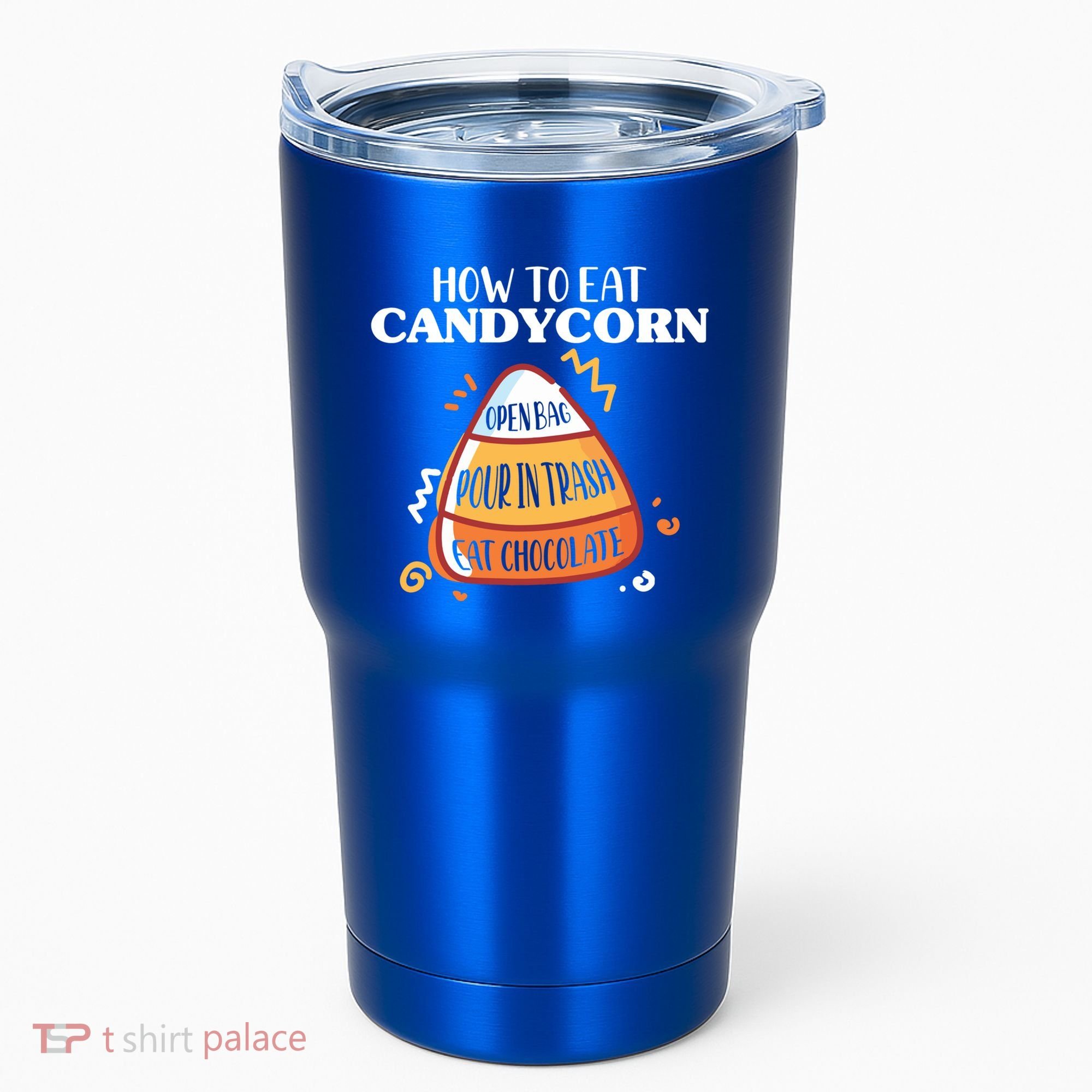 How To Eat Candy Corn Gift Halloween Gift National Candy Corn Day Meaningful Gif Tumbler
