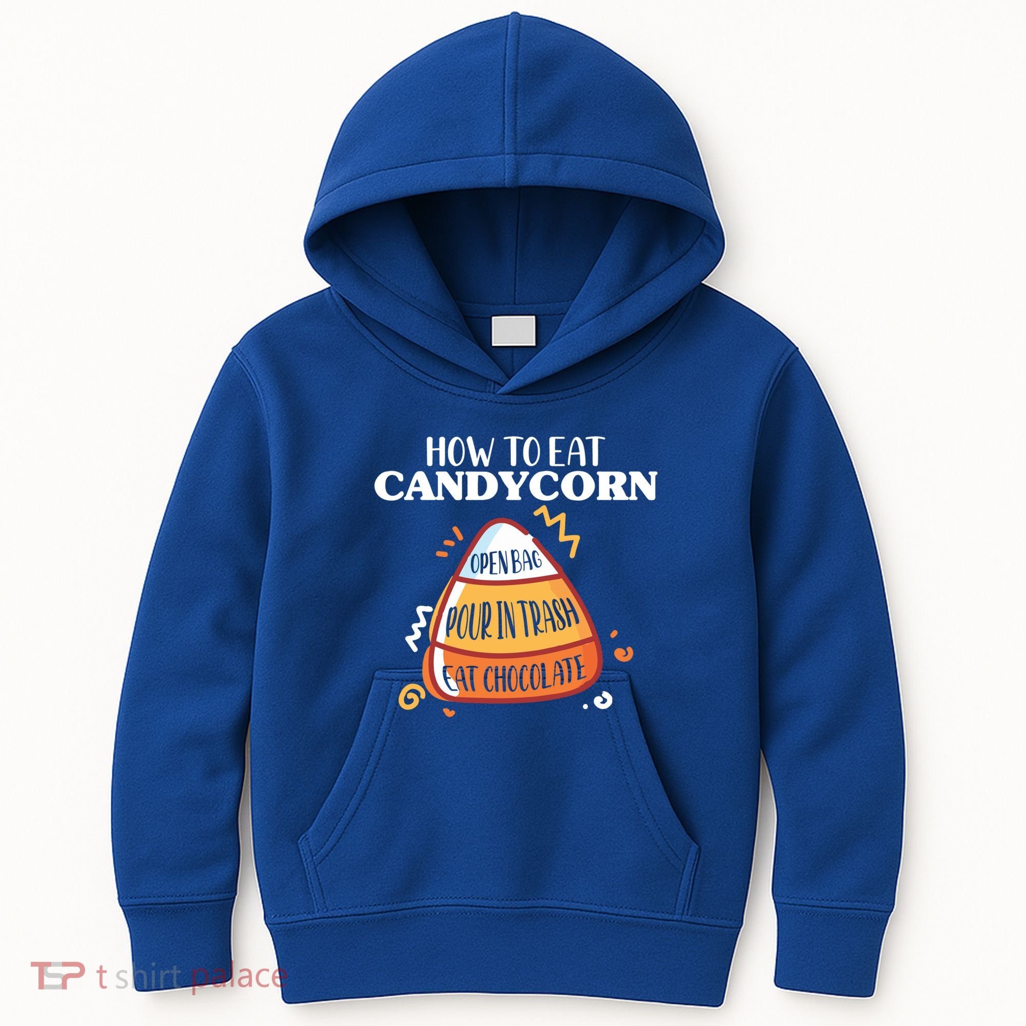 How To Eat Candy Corn Gift Halloween Gift National Candy Corn Day Meaningful Gif Kids Hoodie
