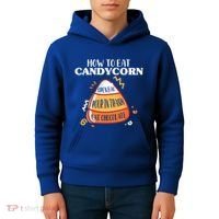 How To Eat Candy Corn Gift Halloween Gift National Candy Corn Day Meaningful Gif Kids Hoodie thumb 4