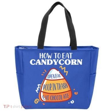 How To Eat Candy Corn Gift Halloween Gift National Candy Corn Day Meaningful Gif Tote Bag