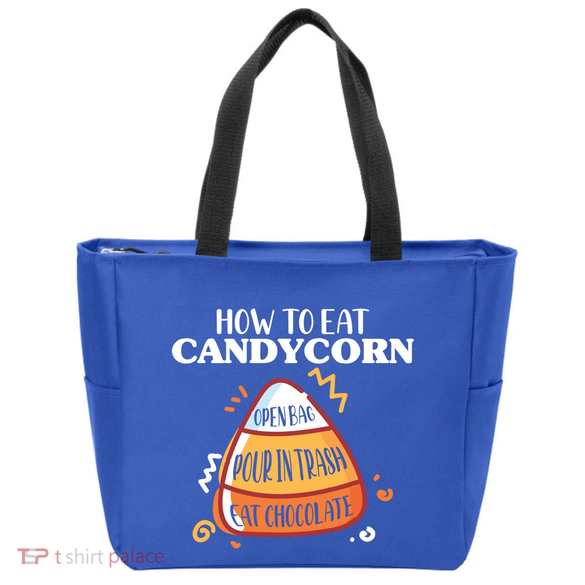 How To Eat Candy Corn Gift Halloween Gift National Candy Corn Day Meaningful Gif Tote Bag
