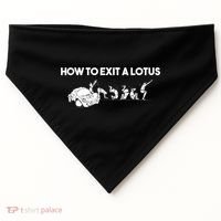 How To Exit A Lotus Racing Car Funny Joke Autocross Drag Gift USA-Made Doggie Bandana thumb 0
