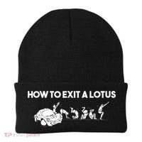 How To Exit A Lotus Racing Car Funny Joke Autocross Drag Gift Beanie thumb 0