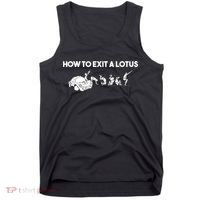 How To Exit A Lotus Racing Car Funny Joke Autocross Drag Gift Tank Top thumb 0