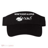 How To Exit A Lotus Racing Car Funny Joke Autocross Drag Gift Visor thumb 0