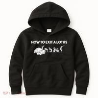 How To Exit A Lotus Racing Car Funny Joke Autocross Drag Gift Kids Hoodie thumb 0