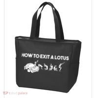 How To Exit A Lotus Racing Car Funny Joke Autocross Drag Gift Tote Bag thumb 3