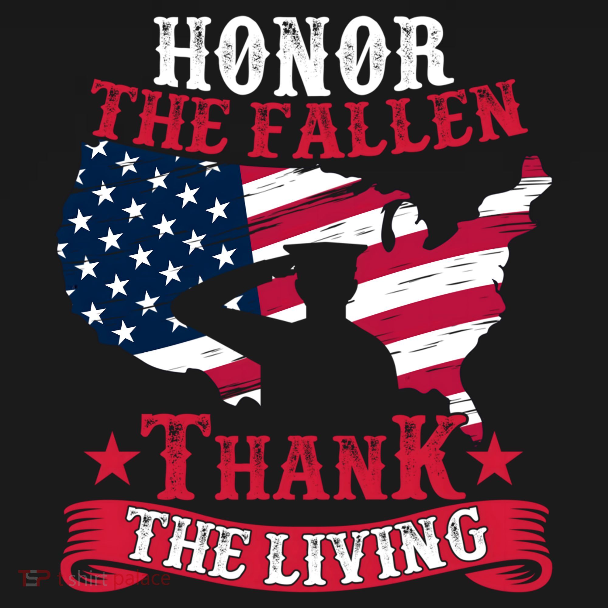 Honor The Fallen Thank The Living Proudly Support Our Troops Gift Bucket Hat
