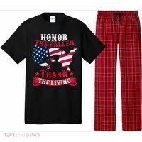 Honor The Fallen Thank The Living Proudly Support Our Troops Gift Pajama Set thumb 0