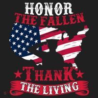 Honor The Fallen Thank The Living Proudly Support Our Troops Gift Golf Towel thumb 3