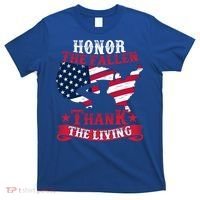 Honor The Fallen Thank The Living Proudly Support Our Troops Gift T-Shirt thumb 0