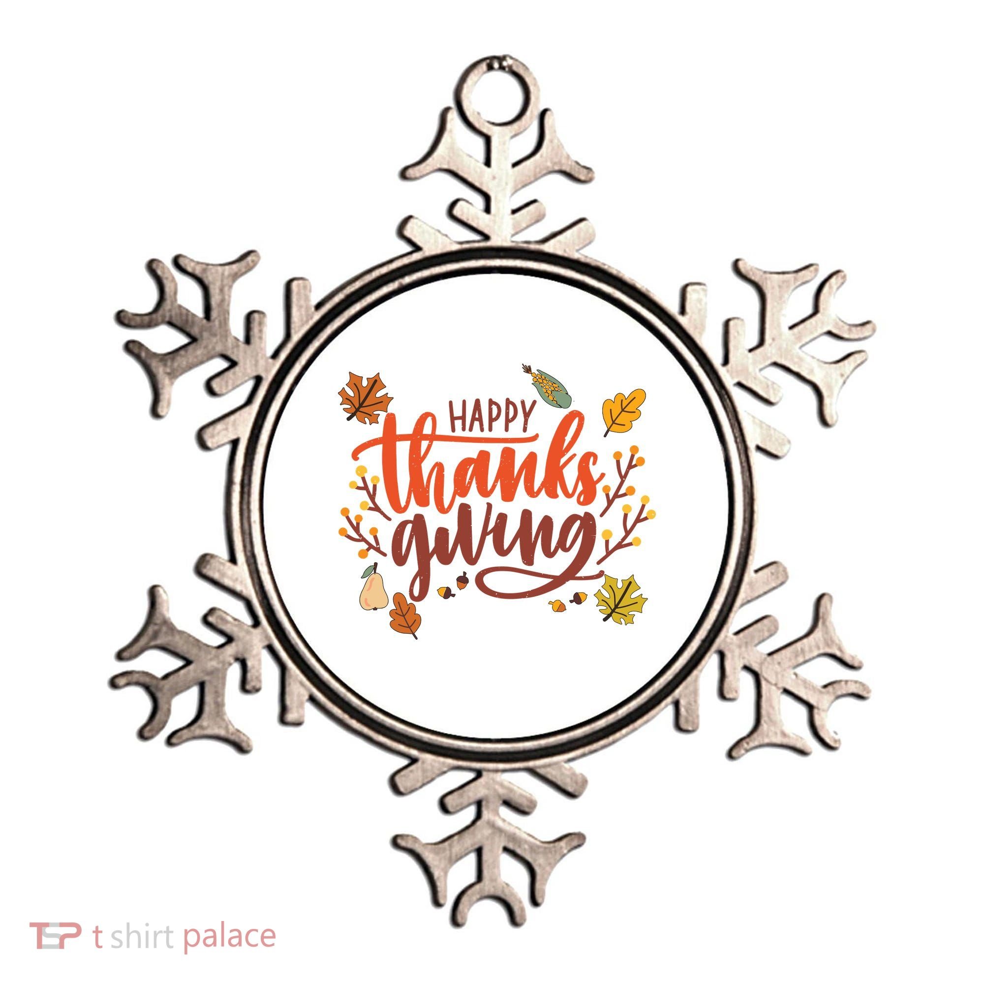 Happy Thanksgiving For Family Holiday Ornament