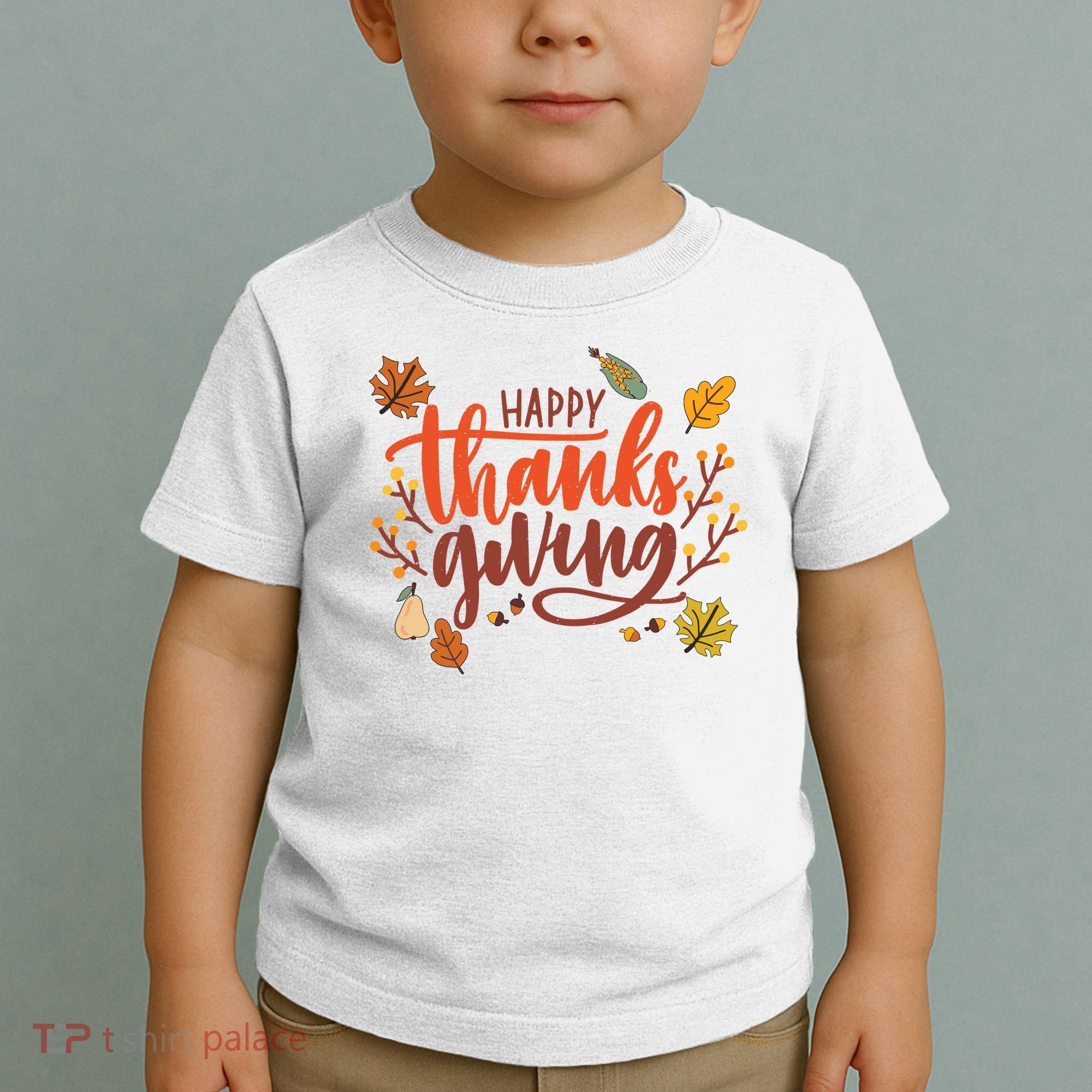 Happy Thanksgiving For Family Holiday Toddler T-Shirt