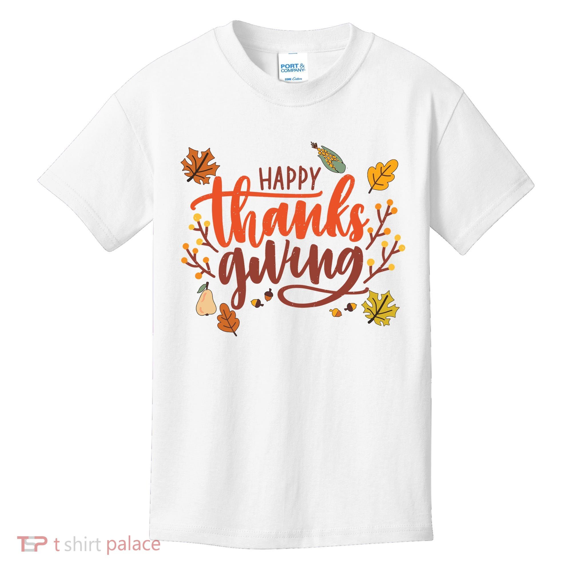 Happy Thanksgiving For Family Holiday Kids T-Shirt