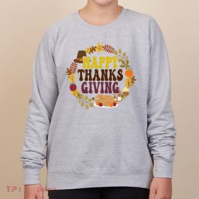 Happy Thanksgiving Fall Holiday Women's Sweatshirt