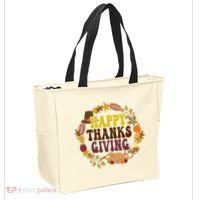 Happy Thanksgiving Fall Holiday Tote Bag thumb 2