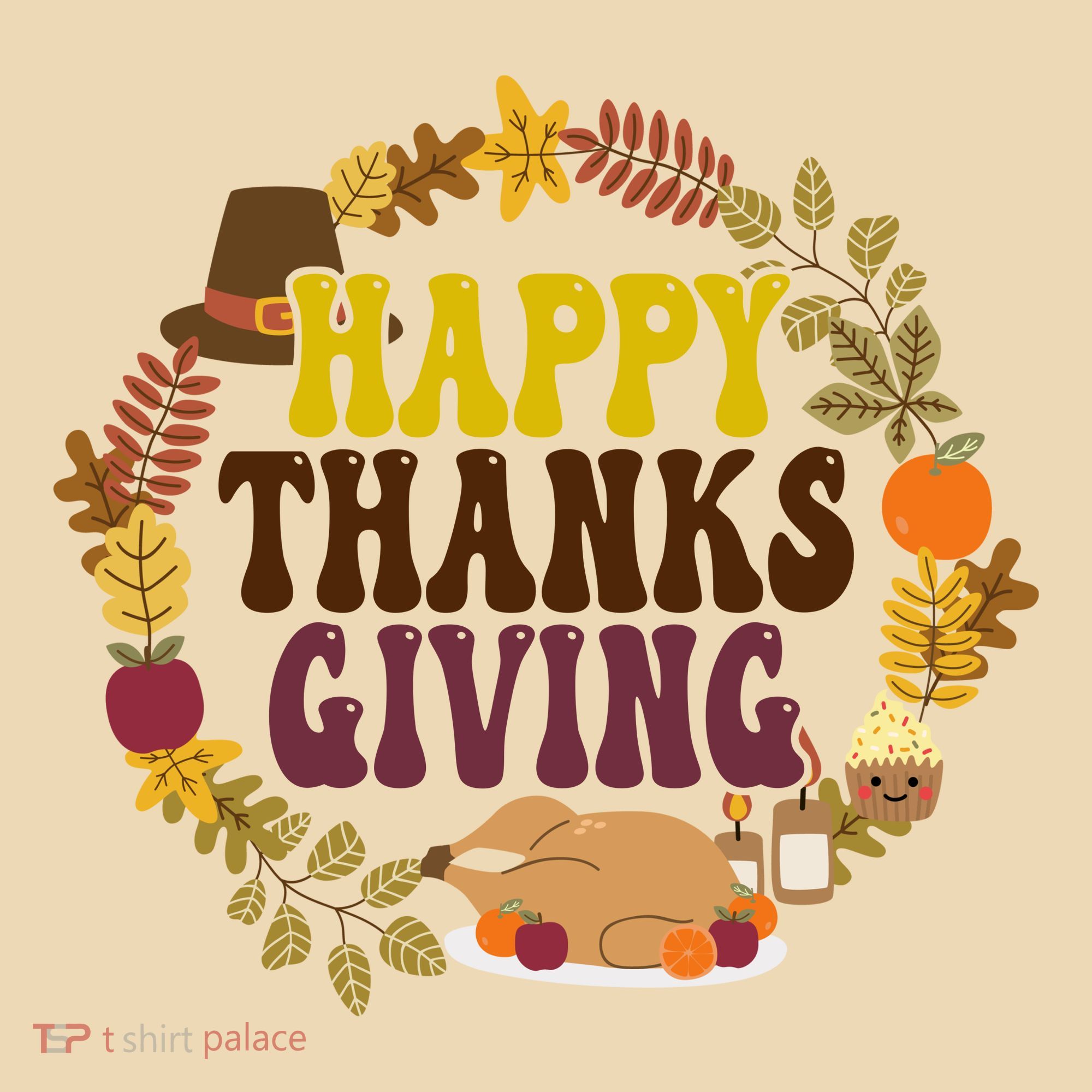 Happy Thanksgiving Fall Holiday Tote Bag