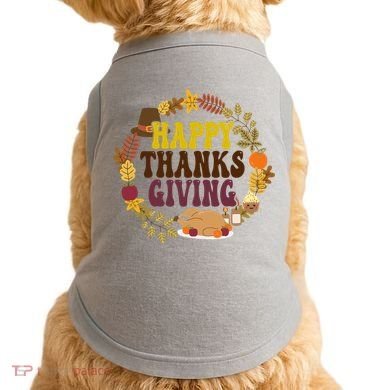 Happy Thanksgiving Fall Holiday Doggie Tank