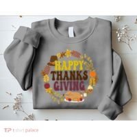 Happy Thanksgiving Fall Holiday Sweatshirt thumb 2