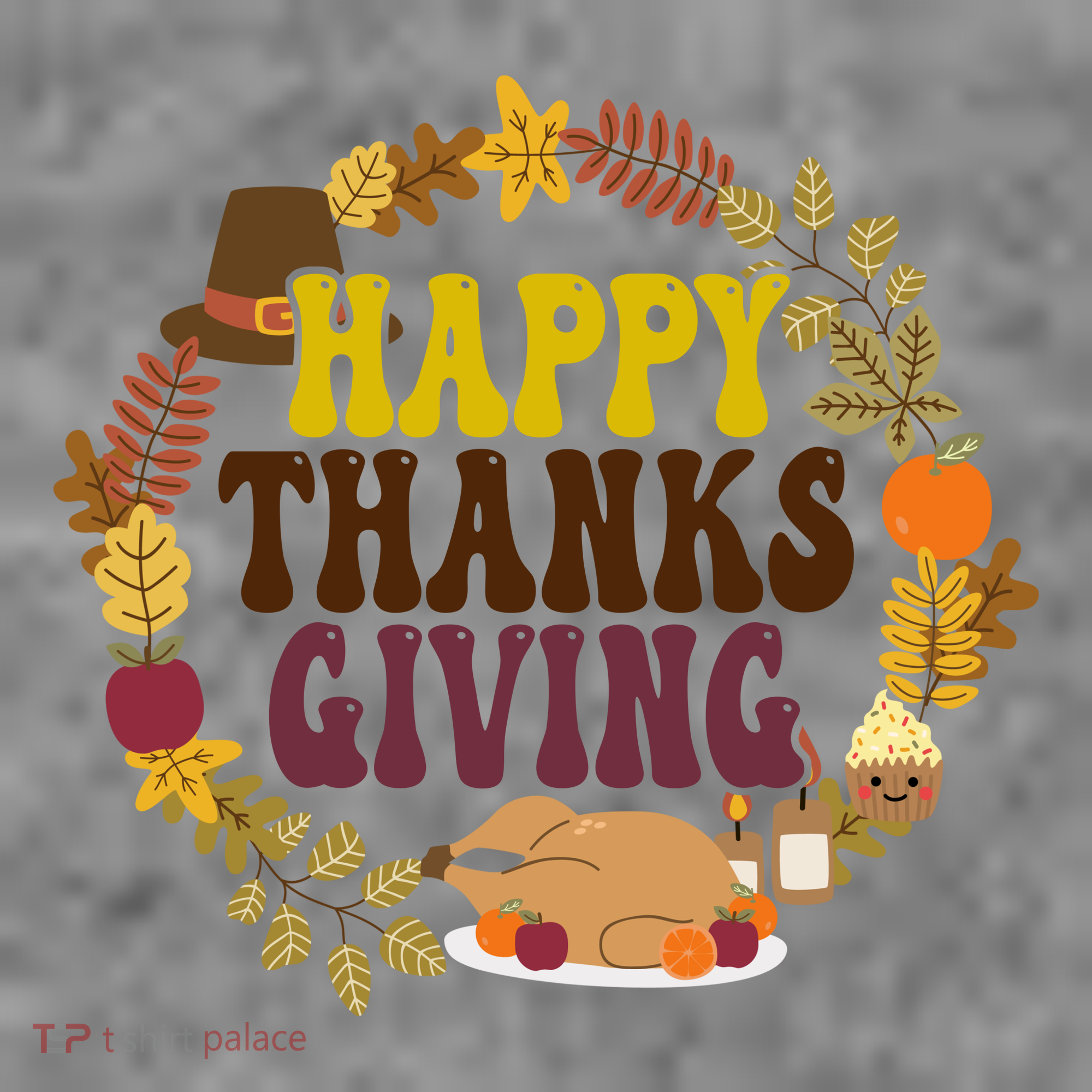 Happy Thanksgiving Fall Holiday Women's Hoodie