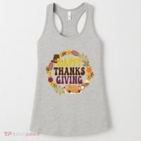 Happy Thanksgiving Fall Holiday Women's Tank Top thumb 0
