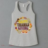 Happy Thanksgiving Fall Holiday Women's Tank Top thumb 3