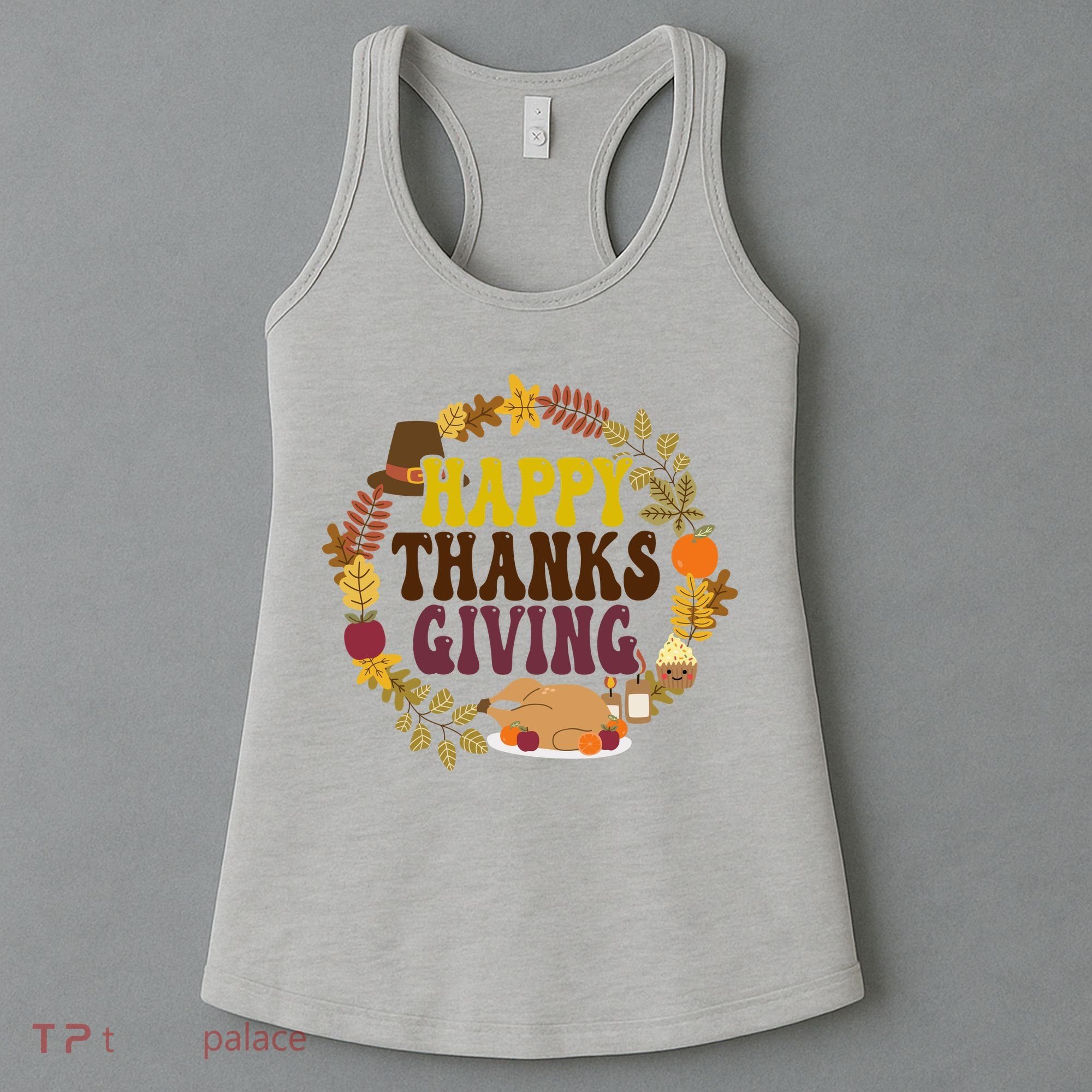 Happy Thanksgiving Fall Holiday Women's Tank Top