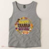 Happy Thanksgiving Fall Holiday Tank Top thumb 2