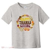 Happy Thanksgiving Fall Holiday Toddler T-Shirt thumb 0