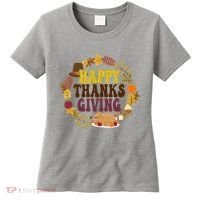 Happy Thanksgiving Fall Holiday Women's T-Shirt thumb 0