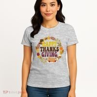 Happy Thanksgiving Fall Holiday Women's T-Shirt thumb 4